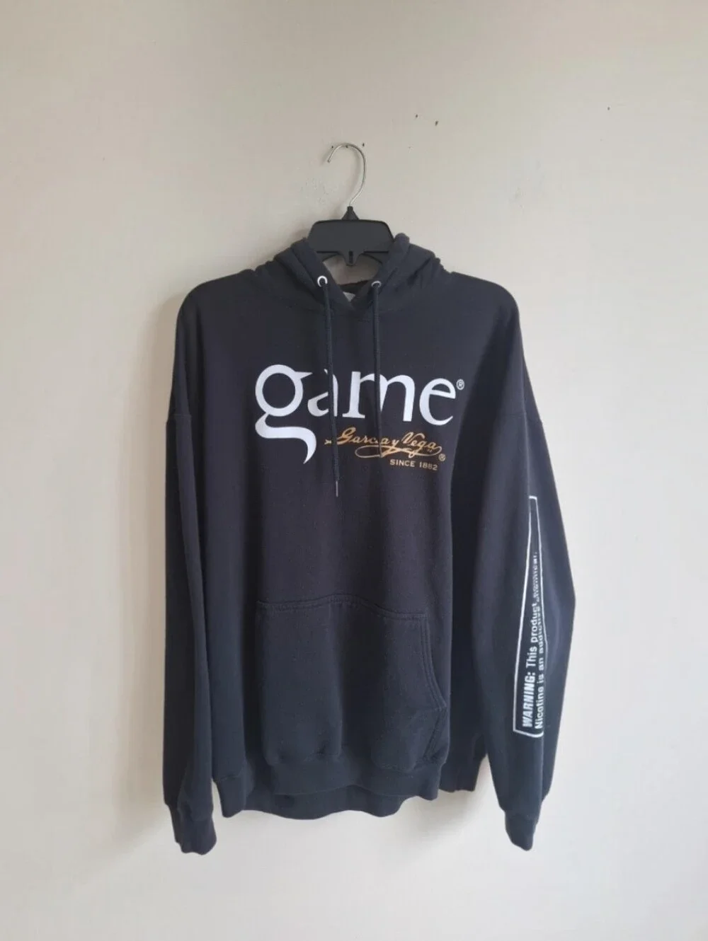 Game Black Hoodie Sweatshirt with Logo